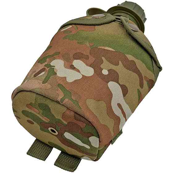 Фляга армійська 1л в чохлі Мультикам Molle  (фляга тактична польова індивідуальна) Киев