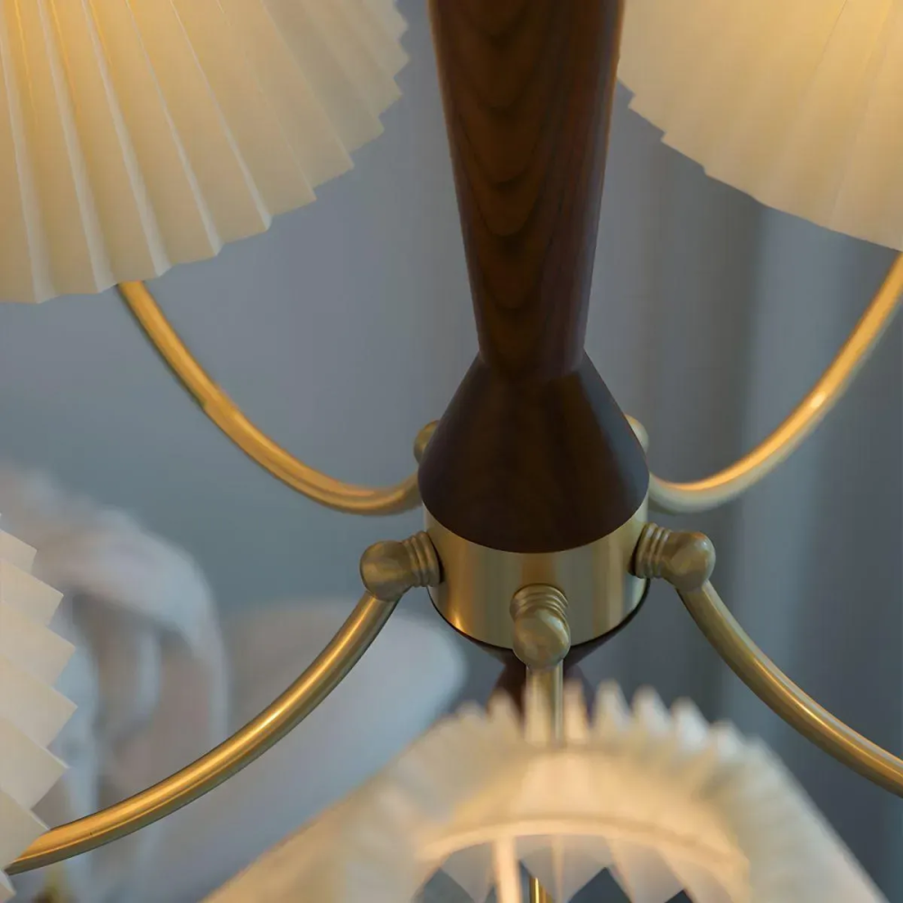 Люстра светодиодная потолочная 6912 Патриция (Золотистый) 5 плафонов Киев - изображение 5