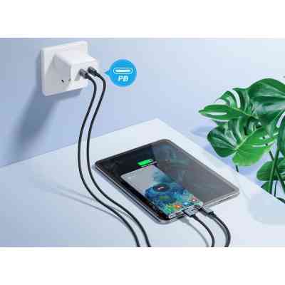 Дата кабель USB-C to USB-C 2.0m PD60W black Choetech (6932112105035) Винница