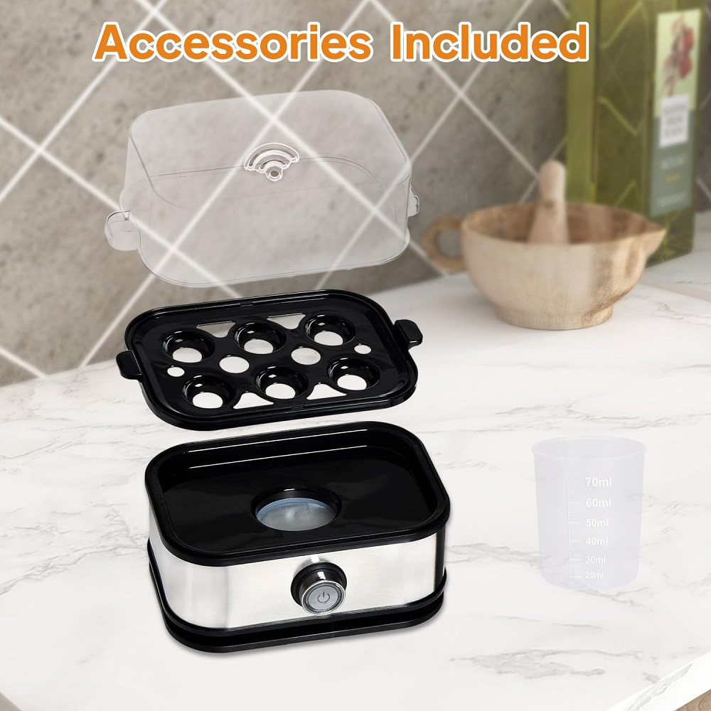 Яйцеварка электрическая для приготовления в разной степени 6 яиц Вінниця - фото 4