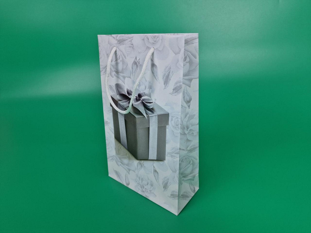 Бумажный пакет подарочный Средний 17/26/8 (артSV-076) (12 шт) Харьков - изображение 1