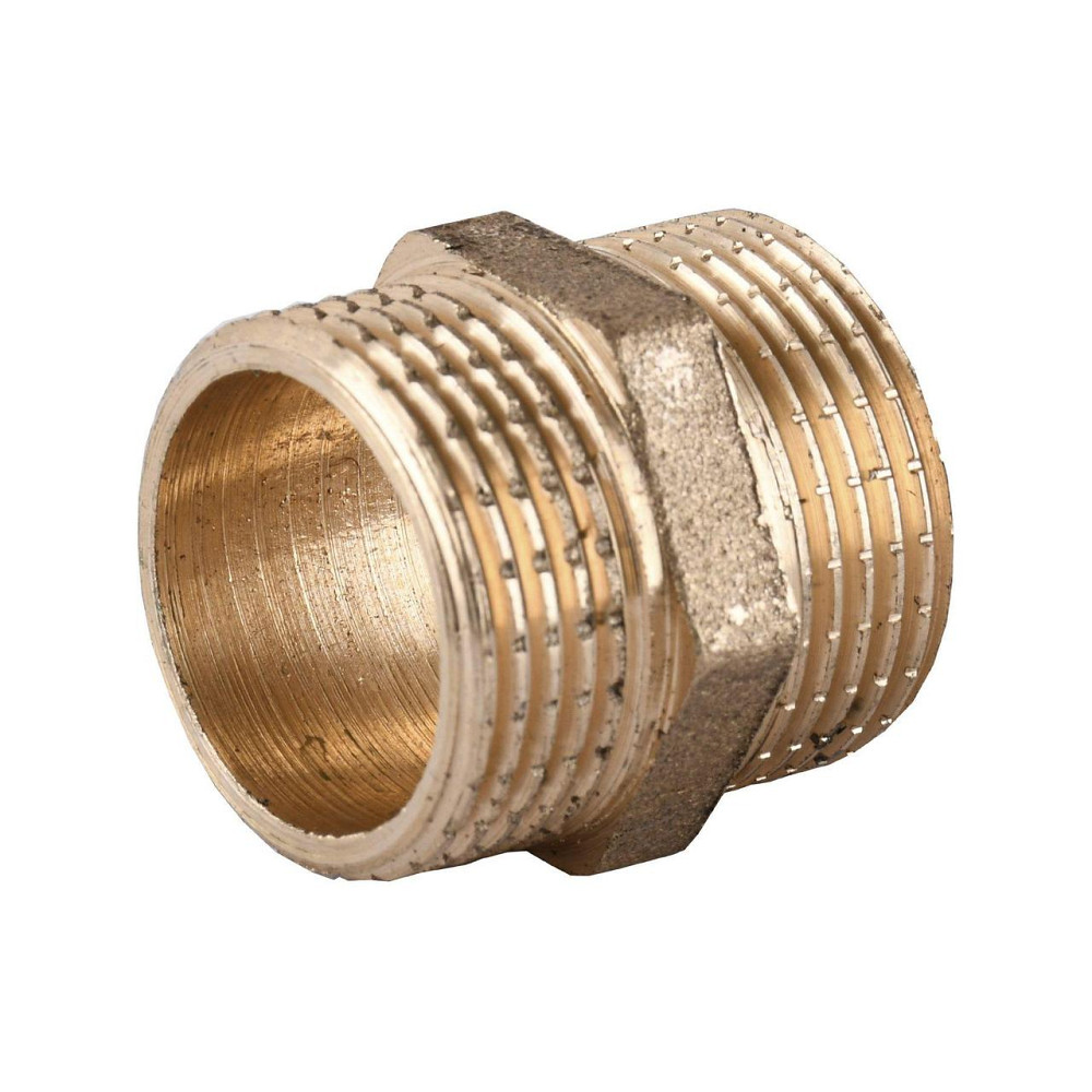 Ніпель 3/4''х3/4'' Україна, латунь посилений Харків - фото 1