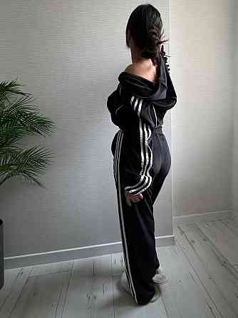 Женский стильный велюровый-плюшевый костюм двойка Одесса