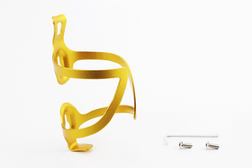 Фляготримач алюмінієвий, кріпл. на раму, жовтий BC107 Киев - изображение 1