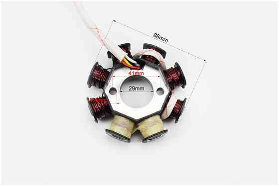 Статор магнето (генератора) (8 котушок роз'єм "мама 2 + 2") висота 31мм Київ