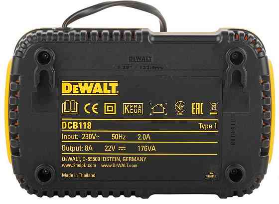 Профессиональное зарядное устройство для аккумулятора DeWALT DCB118 : 18 - 54В Киев