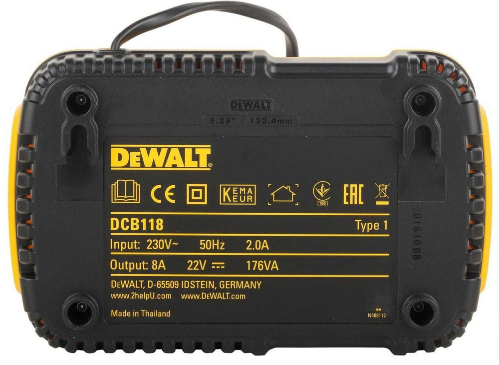 Професійний зарядний пристрій для акумулятора DeWALT DCB118 : 18 - 54В Київ - фото 3
