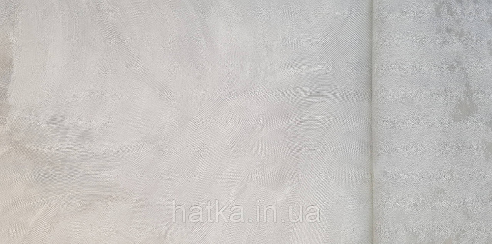 Шпалери вінілові на флізеліні Grandeco Ameli абстракція мазки смужки структурні сірі Київ - фото 3