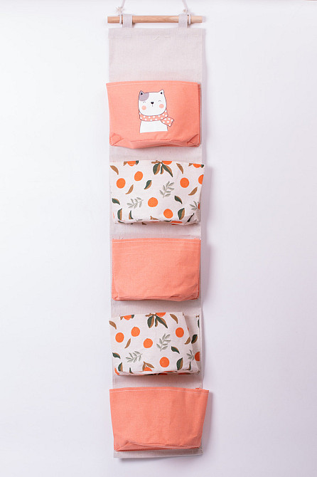 Yiwu Підвісний органайзер на 5 відділень 20×58 (см) Рожевий HP-41-13P Київ - фото 2