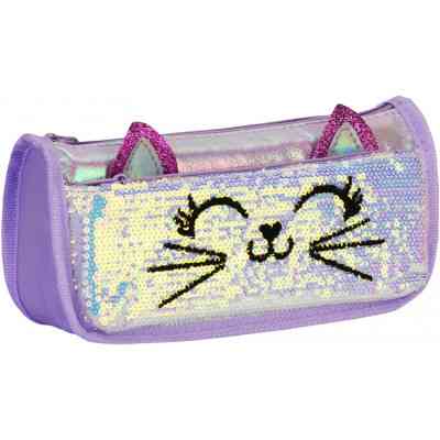 Пенал Cool For School 2 відділення з блискітками Блакитний (CF6706-blue) Вінниця