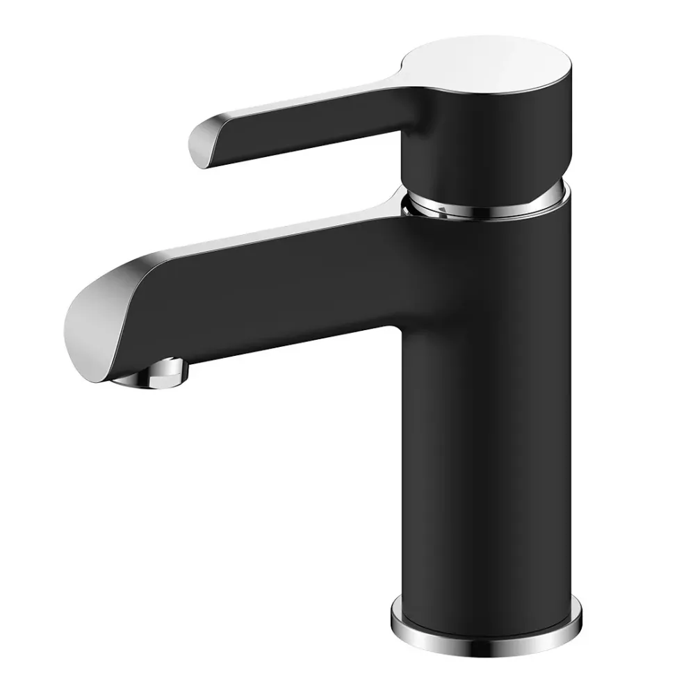 Змішувач для умивальника GAPPO G1003-6, чорний/хром Київ - фото 1