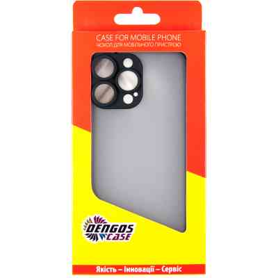 Чехол для мобильного телефона Dengos Matte iPhone 14 Pro Max (black) (DG-TPU-MATT-126) Винница