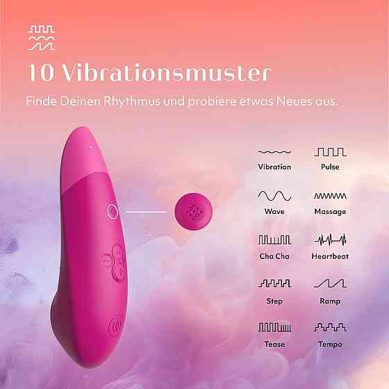 Клиторальный вакуумный стимулятор 2 в 1 Womanizer Enhance с вибрацией, розовый Sex Aura Киев