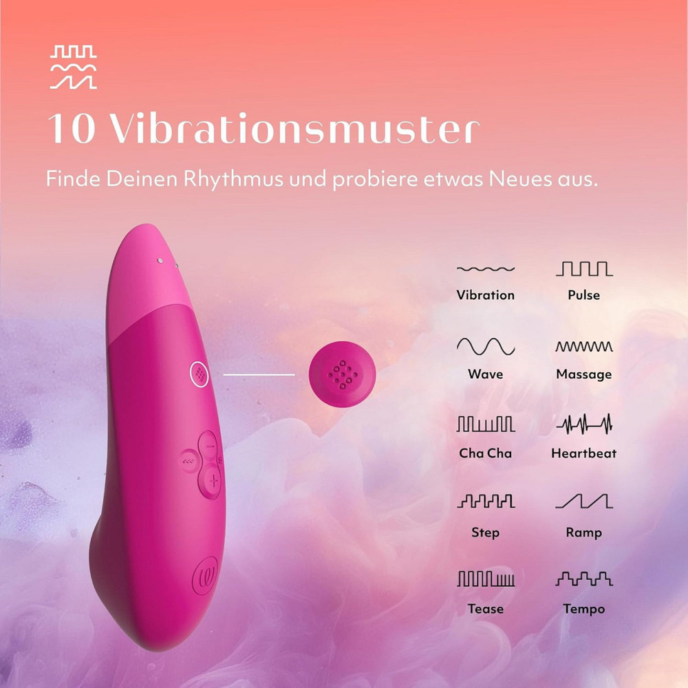 Клиторальный вакуумный стимулятор 2 в 1 Womanizer Enhance с вибрацией, розовый Sex Aura Киев - изображение 5