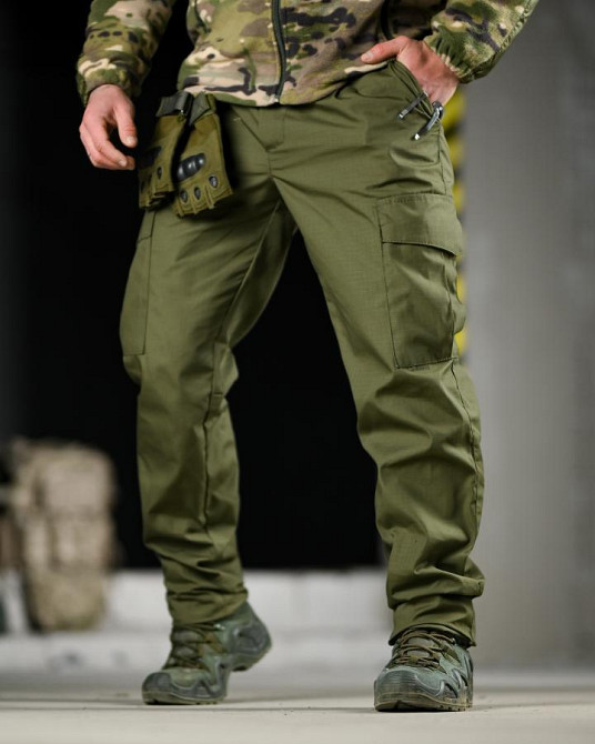 Тактические штаны  pyramid  рипстоп олива ВТ7485 Одесса - изображение 8