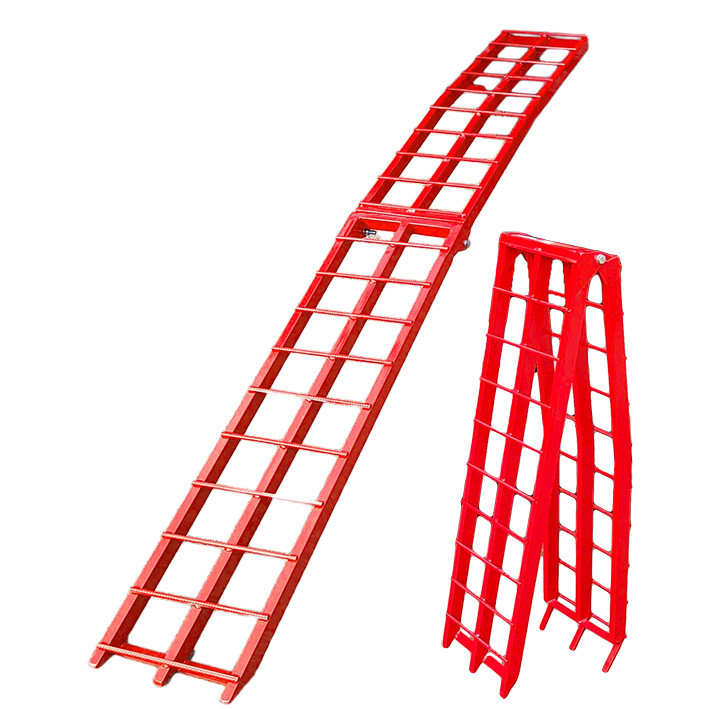 Складной заездной трап для квадроцикла, рампа для мотоцикла и мини-трактора, стальная, красная Харьков - изображение 9