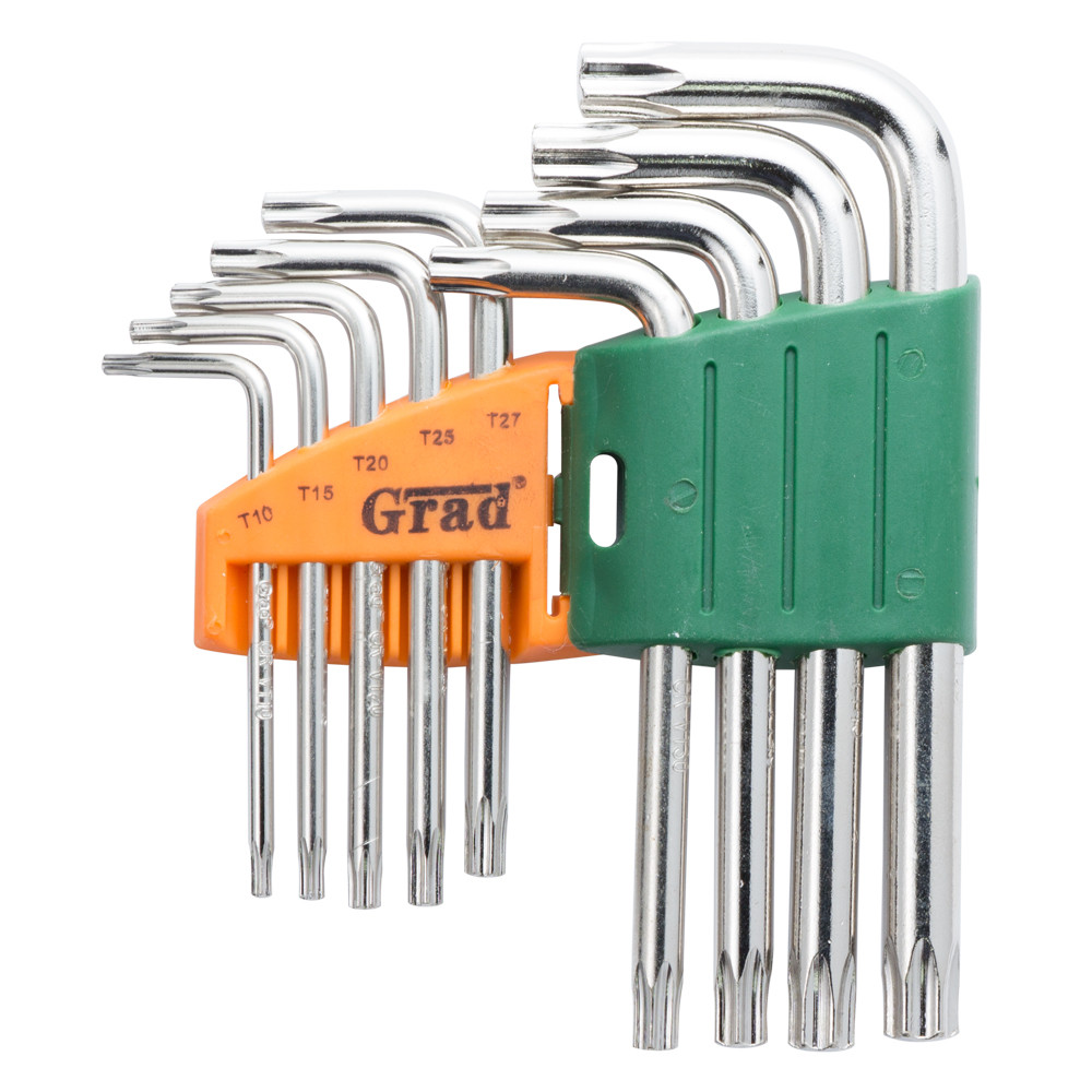 Grad Ключи TORX 9шт T10-T50мм CrV (короткие с отвер) GRAD (4022275) Коломия - фото 2
