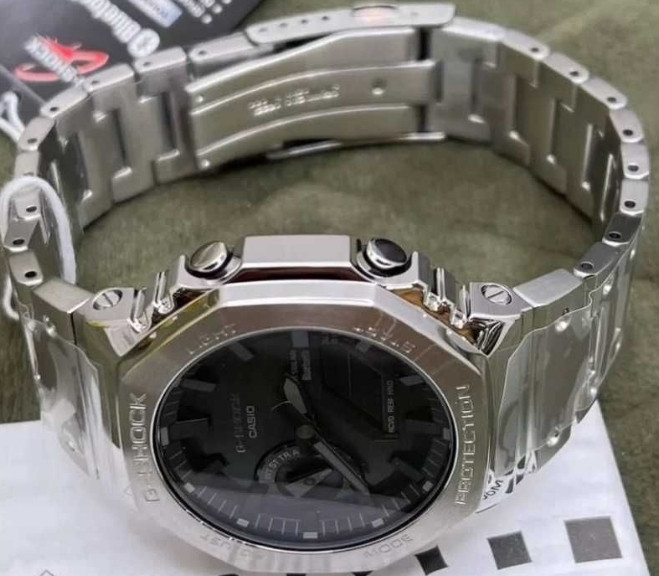 Чоловічий наручний годинник Casio GM-B2100 Silver. Київ - фото 1