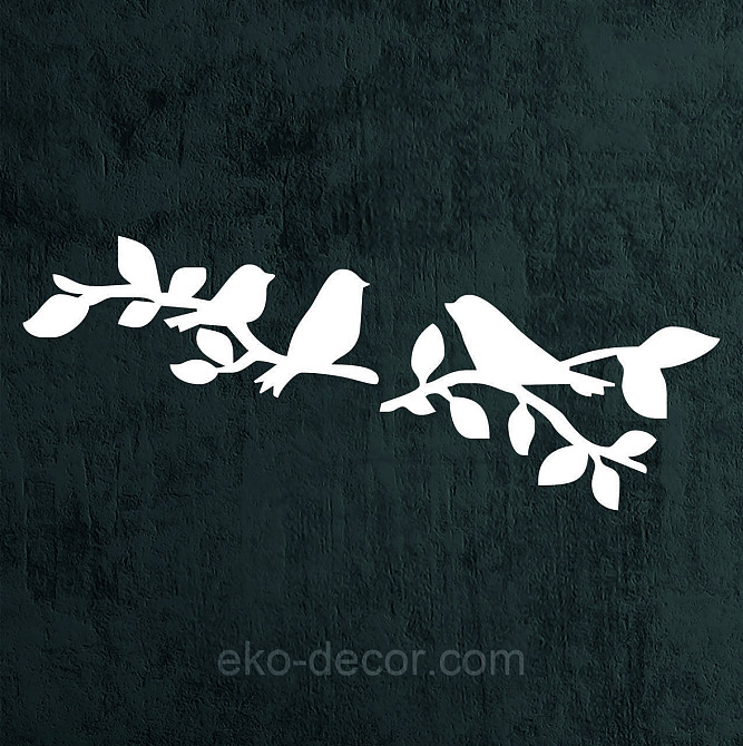 Декоративне настінне Панно  «Птахи» , Декор на стіну 110*43 см, Білий Київ - фото 10