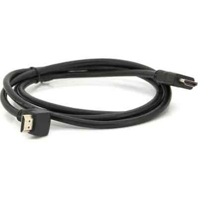 Кабель мультимедійний HDMI M to HDMI M 1.5m V1.4 90° corner black Merlion (YT-HDMI(M)/(M)HS-1.5m-90°) Вінниця
