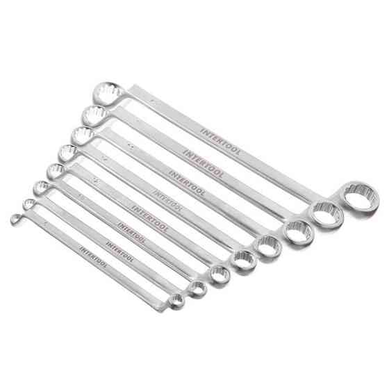 Ключі INTERTOOL накидні Cr-V, 8шт., 6-22мм - набір для дому і майстерні Львів