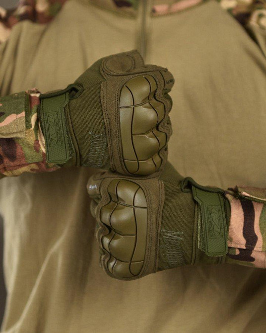 Тактичні рукавички mechanix m-pact 3 olive ВТ6049 Одеса - фото 4