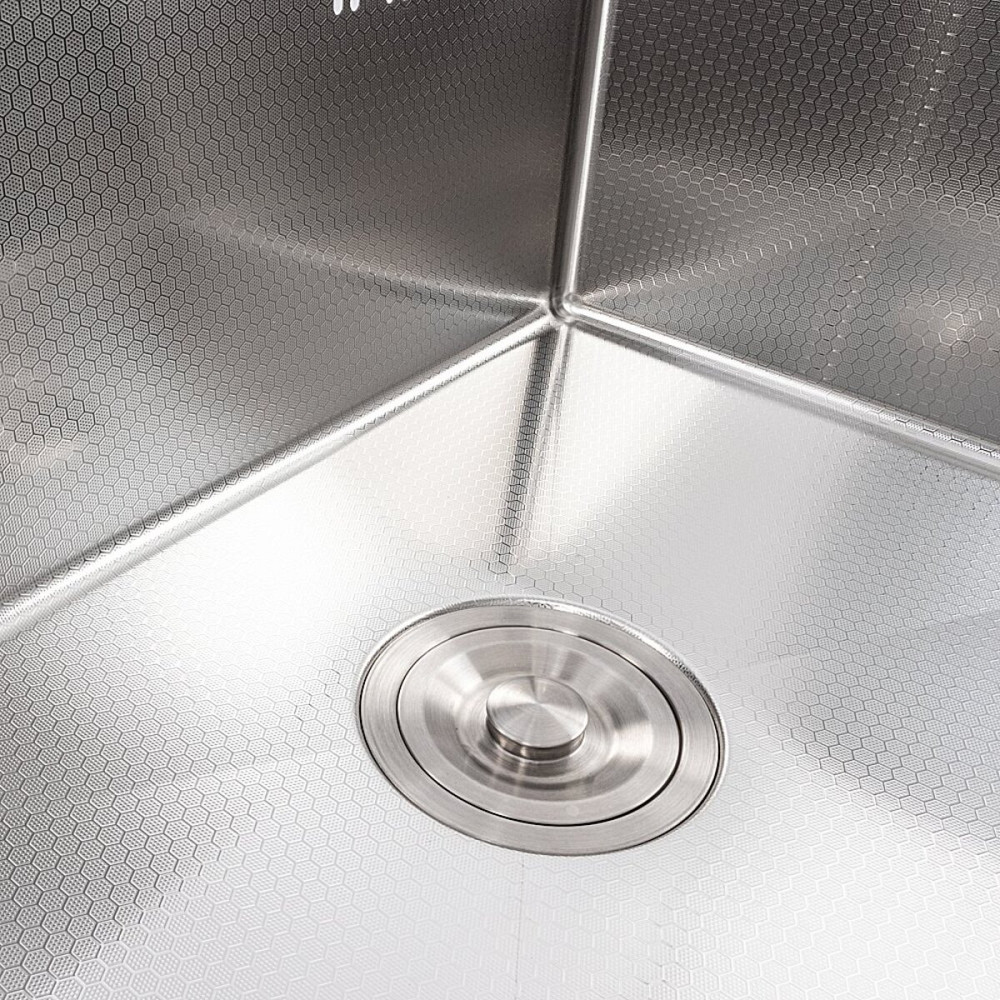 Мийка кухонна нержавіюча сталь для кухні VALESO 58*43 Handmade DECOR 3.0/0.8 Коломыя - изображение 10