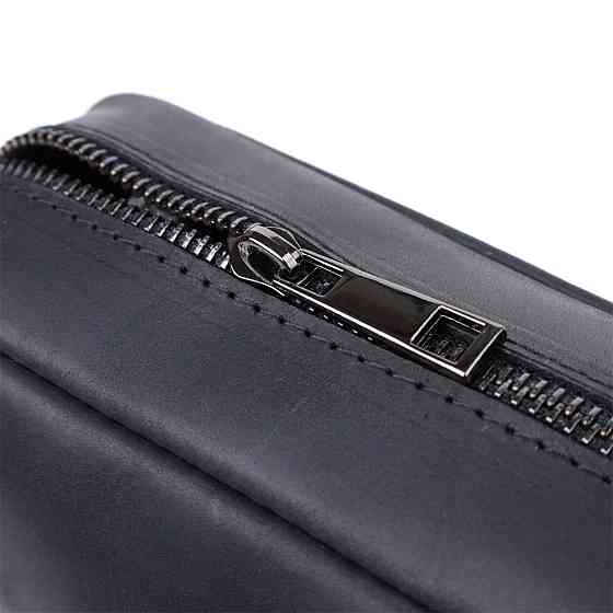 Чоловіча сумка через плече з матової шкіри Shvigel 22848 Чорна Київ