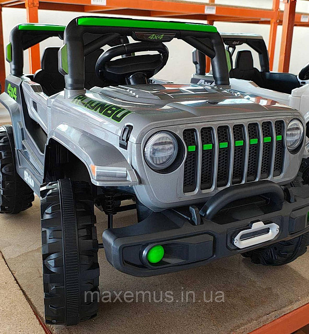 Дитячий електромобіль на акумуляторі QD-V80 електромашинка для дітей з пультом керування сірий Мостиська - фото 7