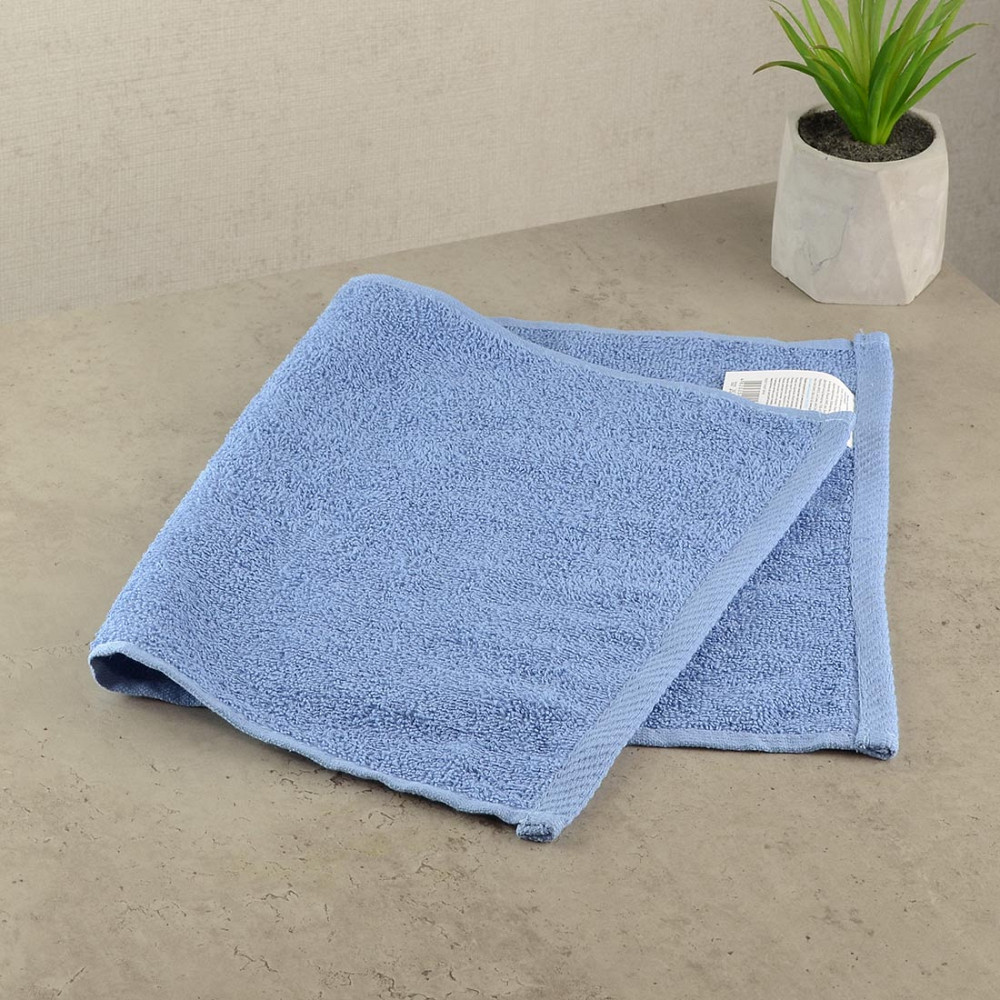 Махровий рушник для рук GM Textile 30х50см 400г/м2 (Блакитний) Суми - фото 1