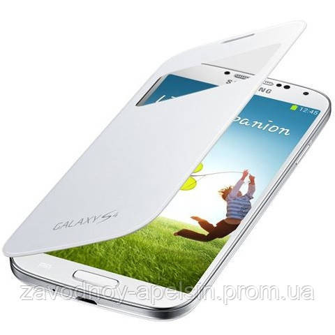 Чохол книга кришка Samsung I9500 I9505 S4 S-View білий Одеса - фото 1