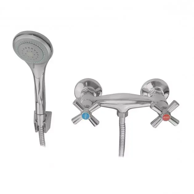 Смеситель для душа с душевым гарнитуром WEZER TMK5-722 хром Киев - изображение 2