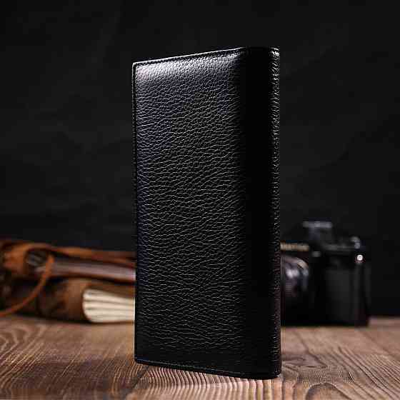 Практичний жіночий клатч з блоком для кредитних карток з натуральної шкіри Tony Bellucci 22033 Чорний Київ