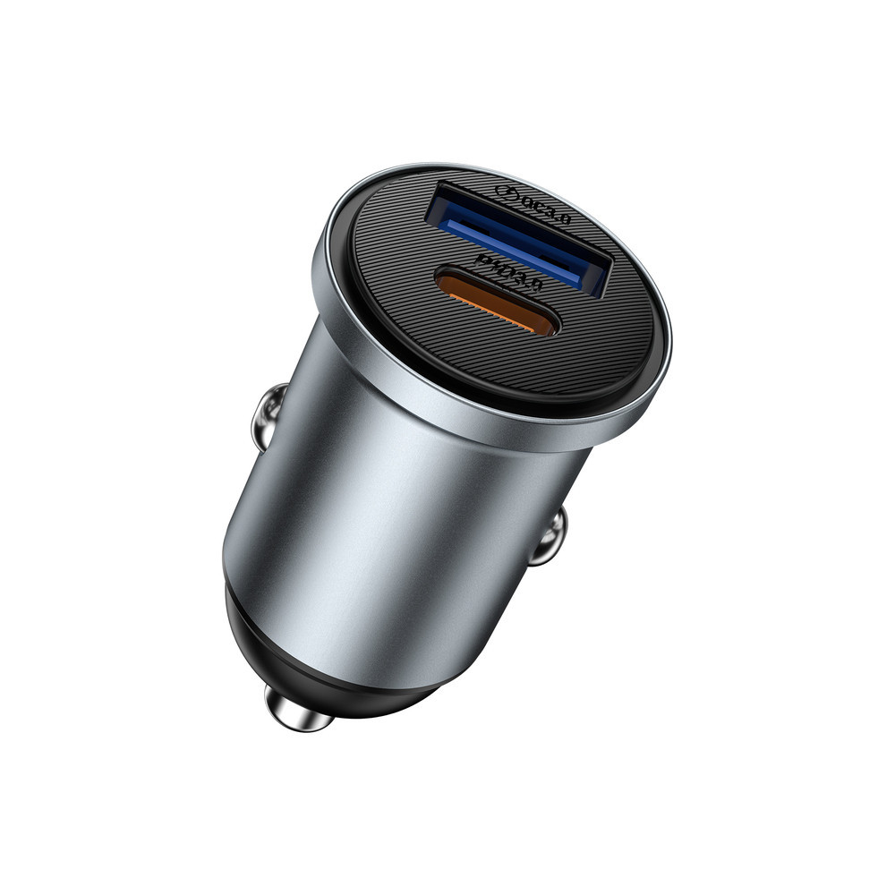 Автомобільний зарядний пристрій WIWU 35W Nano Lite A+C Fast Car Charger Wi-CC030 Gray Одеса - фото 3