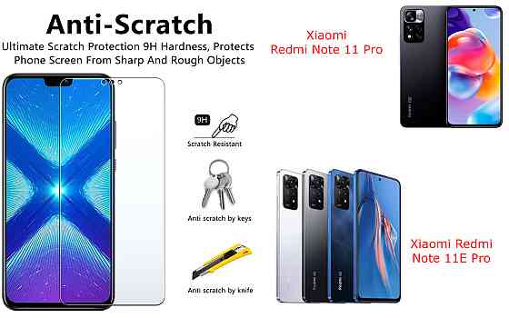 Защитное стекло NeoGlass для Xiaomi Redmi Note 11 Pro, Note 11E Pro – ультрапрозрачное и устойчивое Киев