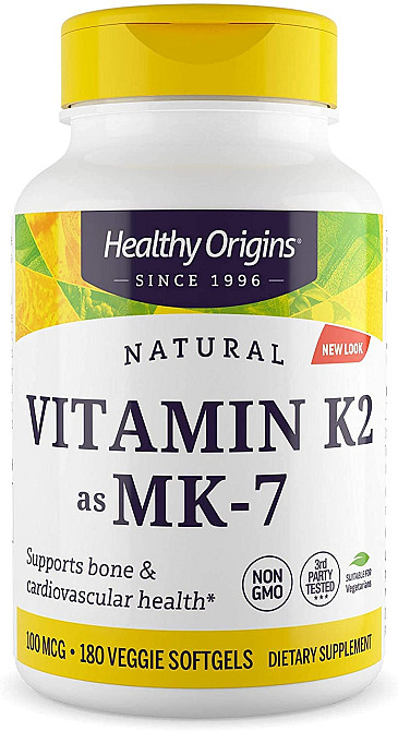 Витамин K2 в форме MK7 (Vitamin K2 as MK-7) 100 мкг 180 капсул Киев - изображение 1
