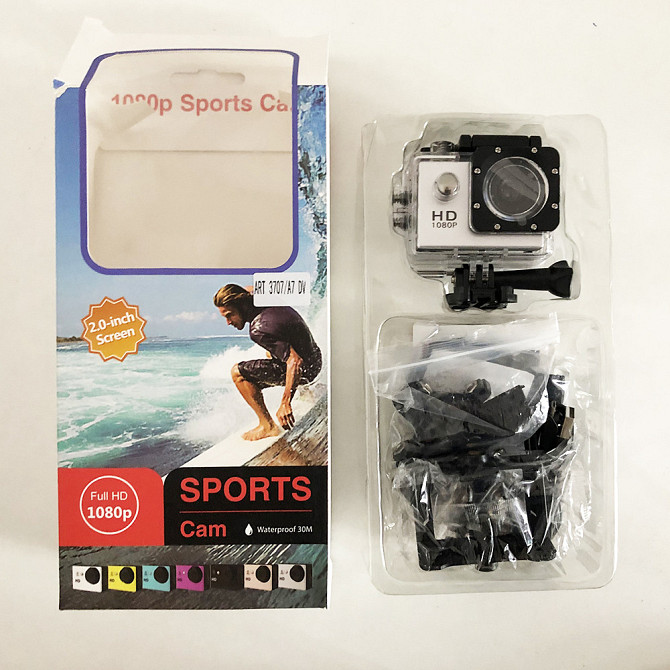 Видеокамеры sport DVR SPORT A7, Action camera hd 1080p, Налобная камера, Экшн камера MD-899 на голову Киев - изображение 5