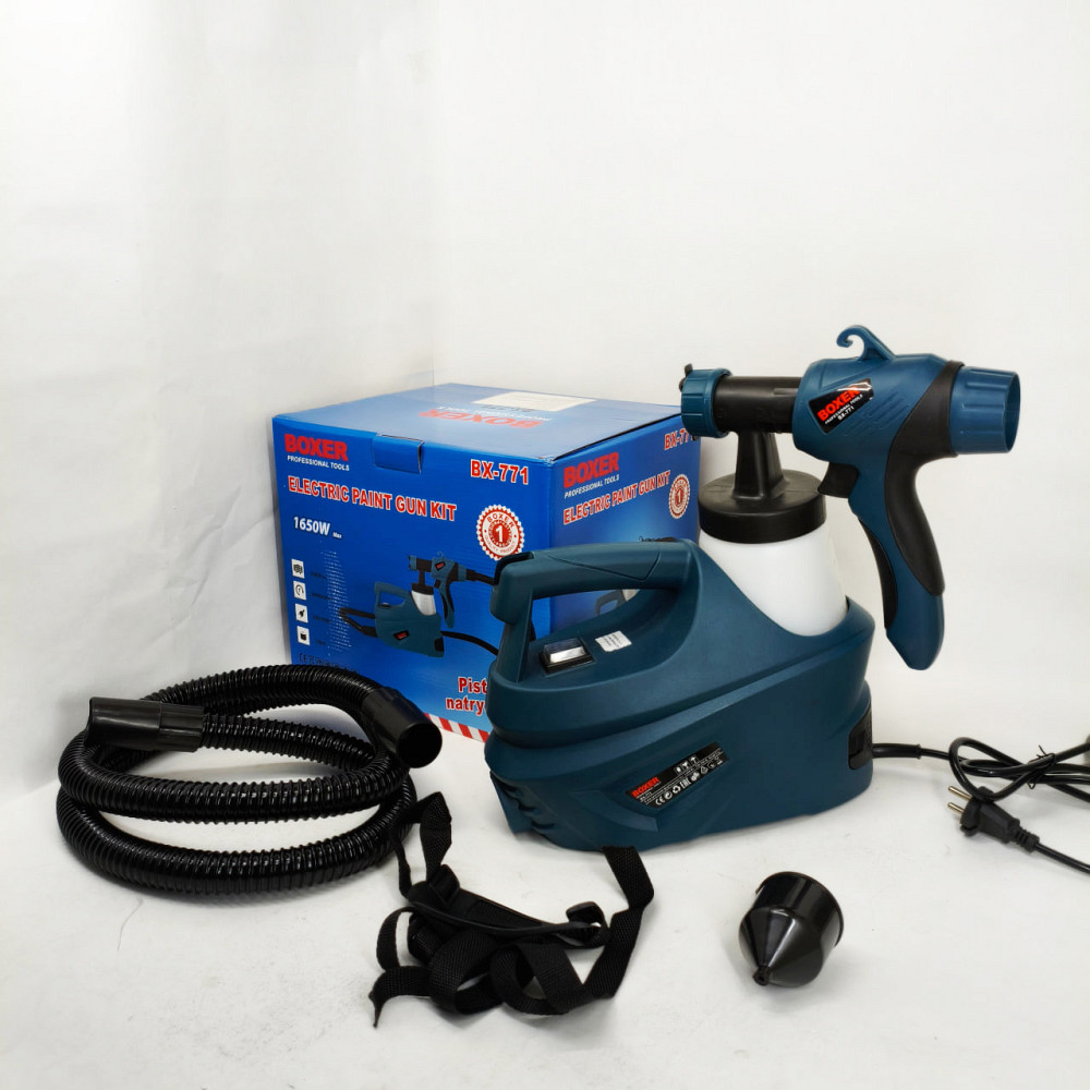 Краскопульт електричний для стін 1650 Вт Boxer BX-771 електричний фарборозпилювач JL-92 Львів - фото 11