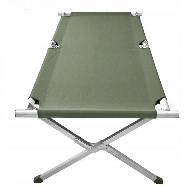 Складная Раскладушка алюминиевая 190х65 см с сумкой Mil-Tec (14402001) Olive Нововолынск - изображение 4