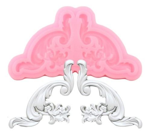 Молд силиконовый Абстракция 36 на 68 мм розовый Киев - изображение 1