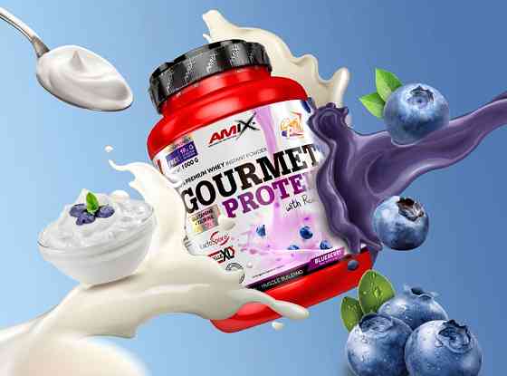 Протеин Amix Nutrition Gourmet Protein 1000 г, Blueberry-Yogurt Луцк