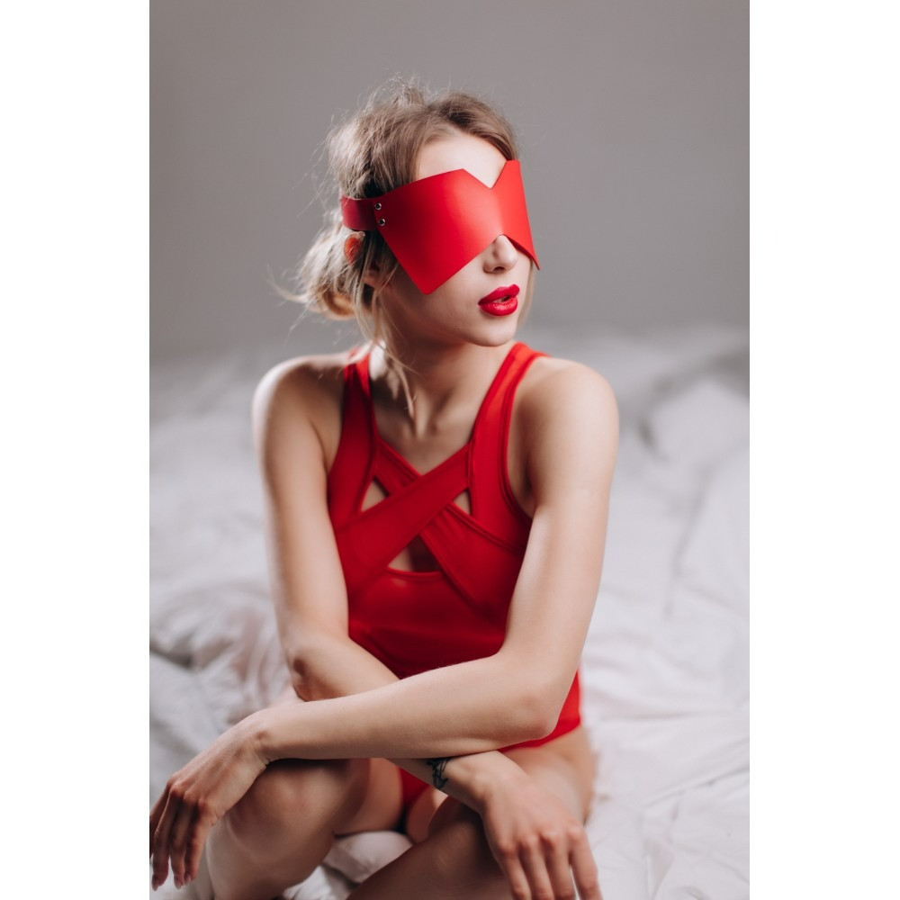 Маска на глаза MD3 RED полиуретан Sex Aura Киев - изображение 2