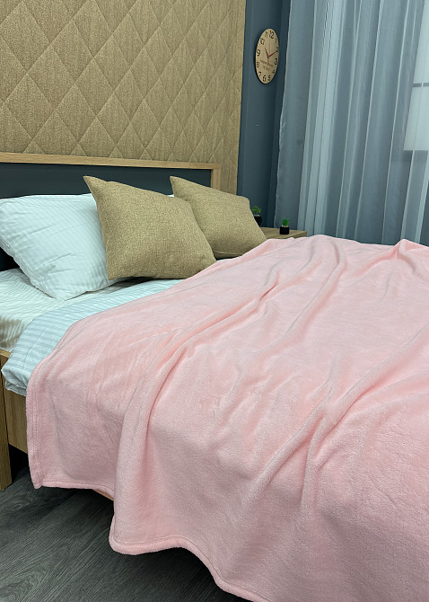 Плед-покривало Decorator WellSoft 150х210 см однотонний Рожевий (87-167) Київ - фото 2