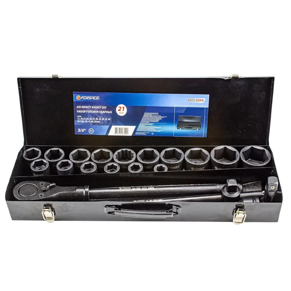 Набір ударних інструментів profi 3/4", 6 гр, 21 пр (17, 21, 22, 24, 27, 30, 32, 34, 35, 36, 12 гр, 38, Одеса - фото 1