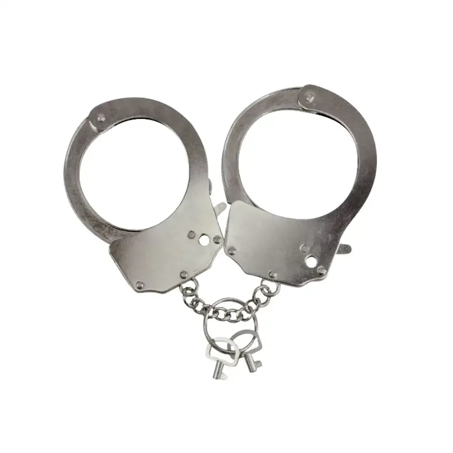 Наручники металеві Adrien Lastic Handcuffs Metallic (поліцейські) Львів - фото 1