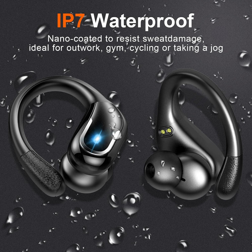 Беспроводные наушники Ltinist BX27, Bluetooth 5.3, до 75 часов работы, Hi-Fi стерео, ENC, IP67, USB-C, крючки для спорта Киев - изображение 7
