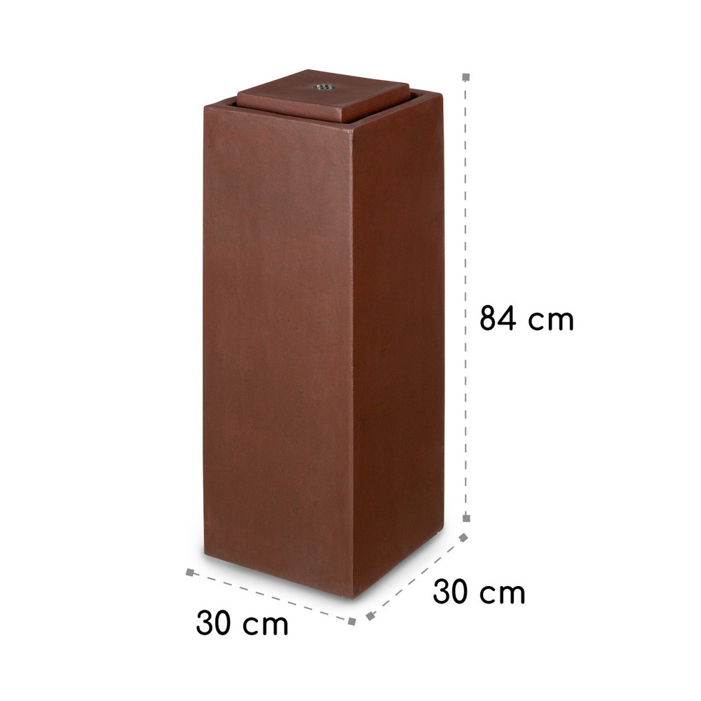 Садовий фонтан Мессіна LED 30 x 84 x 30 см Цемент Мідь (Німеччина, читати опис) Рівне - фото 8