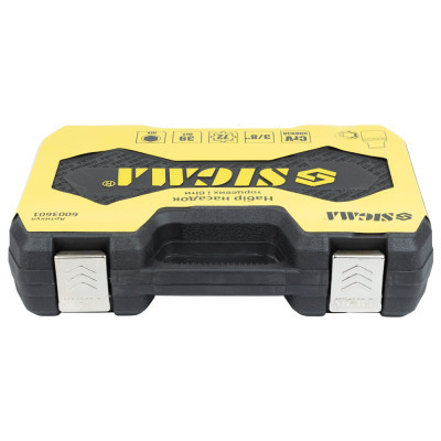 Набор инструментов Sigma насадок торцевых и бит 3/8" 39шт CrV mid (6003601) Винница - изображение 3