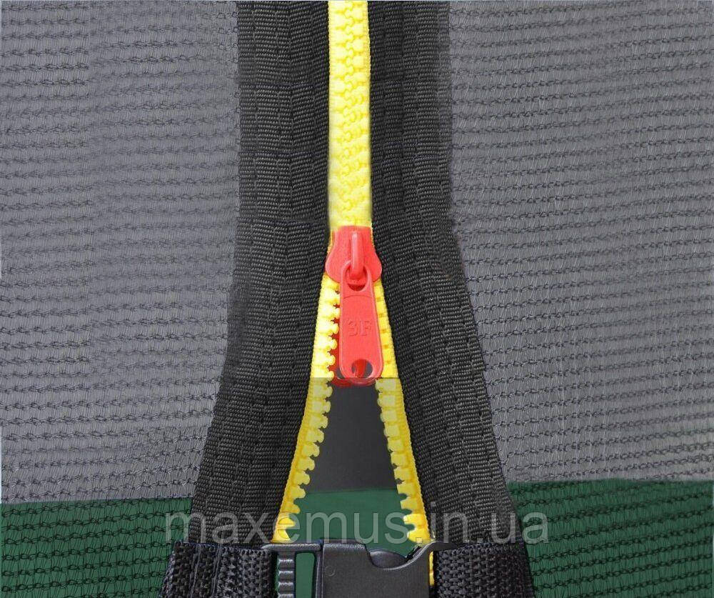 1 Батут детский с внутренней защитной сеткой 312 см батут атлето с лестницей для детей и взрослых зеленый Мостиська - фото 4