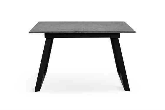 Стіл Хьюстон 130(+40)*77 чорний метал/мрамор темн Київ